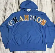 Champion Men SZ Medium Reverse Weave blue Hoodie NWT (I)