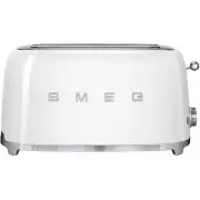Smeg 50's Retro Style Aesthetic 4 Slice ToasterWhite TSF02WHAU