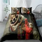 Linen Doona/Duvet/Quilt Cover Set Single/Double/Queen/King Bed Deadpool Firearms