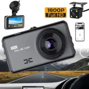 HD 1296P DVR Car Dual Lens Dash Cam Front/Rear Video Recorder Camera G-sensor