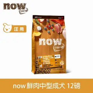 【買就送利樂包】【SofyDOG】now 鮮肉無穀天然糧 成犬配方12磅 狗飼料 犬糧