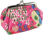 [GAROZATION] Wallet Floral Design Square Coin Purse Travel Wallet Pouch Purse for Women