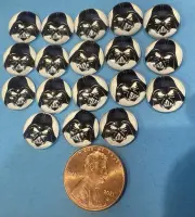18 Star Wars Darth Vader Planar Resin Cabochon Flat Back Embellishments At 12mm