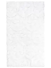 Home Classic White Plush Cotton Rich Bath Rug 21x34 Tufted Throw Mat