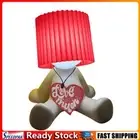 Sitting Little Naughty Boy Desk Lamp Rechargeable Night Light (Red Love Tag)