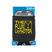 The Flux Capacitor - Funny Novelty Stubby Holder With Base