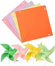 HOOTNEE 8pcs DIY Graffiti Pinwheels for Outdoor Party Decorations Fun Crafting Activity to Enhance Hand Skills for Kindergarten and Playtime