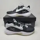 Under Armour UA Lockdown 7 Unisex Basketball Shoes Low Lightweight M8 W9.5 Black