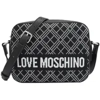 在飛比找ETMall東森購物網優惠-MOSCHINO LOVE MOSCHINO 菱格織布斜背相