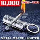 FIRE STARTER DRAGON BREATH LIGHTER Permanent Match,Flint Metal Keychain Match