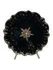 Catherine Martin Starry Night Anthropologie Dessert Plate 8" Black Gold Art Deco