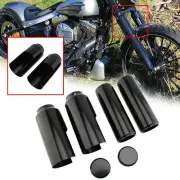 6PCS Gloss Black Full Fork Cover Set For Harley Softail Breakout 2013-2017 FXBRS
