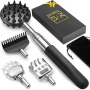 Telescoping Back Scratcher with 4Pcs Detachable Scratching Heads Gifts
