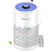 H13 True HEPA Air Purifier with Remote Control, Night Light, Timer, Sleep