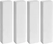Cleminsta 4 Count White Pumice Stone Cleaning Brush for Toilet, Shower, Bathroom, Pool, Grill, Kitchen