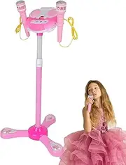 Children's Sing Microphone - Karaoke Machine with Music,Karaoke Machine Microphone, Toys with Stand, Stand Playset for Kids Home Girls