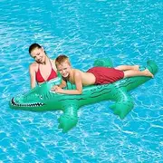 Swim Ring Airbeds Swimming Ring Inflatable Mount Crocodile Children Swimming Air Cushion Floating Bed Reclining Crocodile Water LWX