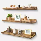 Floating Shelves, 23.6 Inch Floating Shelves for Wall, Wall Shelves Set of 3, Fl