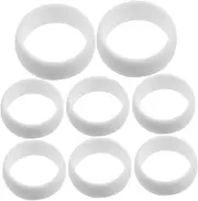 [WRITWAA] 8pcs Silicone Ring Men's Finger Ring Silicone Finger Rings Body Build Rings Man Sports Finger Rings Outdoor Sports Ring Gym Exercising Rings Decorative Ring Bands