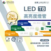 在飛比找樂天市場購物網優惠-【保固兩年含稅】股票上市公司 LED燈管 T8燈管 1呎2呎