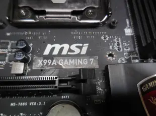 MSI X99A GAMING 7+I7-5820K CPU 2011腳位 功能正常 保固30天