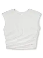 Miss Mango Girls Wrap Top, White, Size 10
