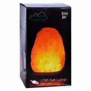 Aloha Bay Himalayan Crystal Salt Lamp USB Cord Plug 4" Tall Hardwood Base 6 Pack