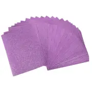 24 Pack 10.83 x 8.46" 2mm Thickness EVA Foam Sheets for Arts Purple Glitter