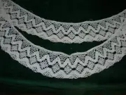 Crochet Lace Trim Cotton Lace Trim Galloon Lace Trim 2 3/4" White 54" Circle