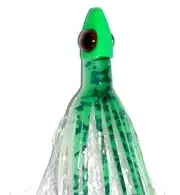 Silver Horde 1674020142 Ace Hi Fly �Kokanee� Glow Green Spatter Back