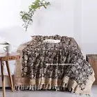 Bohemian Hand Block Printed Cotton Soft Throw King Size Blankets Sofa Bed Shawl