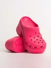 NEW! CROCS SIREN CLOG Women Hyper Pink Chunky Heel Comfort Slip On Platform