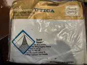 Vntg Stevens Utica Twin White Sheet