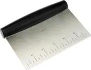 Multi-Purpose Stainless Steel Scraper/Chopper with Contoured Grip, 15.24-cm