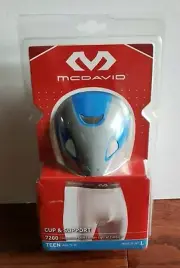 McDavid Cup and Support Teen Compression Short Large 30-34" White