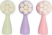 Facial Cleansing Brush Deep Exfoliation Blackhead Removal Massaging Double Sided Face Brush Applicable for All Skin Types