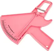 Fat Calipers Body Fat Percentage Device Skinfold Measurement Tool Fat Caliper Clip Body Fat Tester Body Fat Analyzer Body Fat Calculator Body Fat Tape Measure Plastic Pink