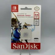 SanDisk 64GB microSDXC Zelda Memory Card for Nintendo Switch or Switch Lite New