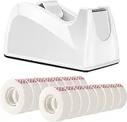 Amazon Basics Invisible Tape with Dispenser, Clear, 1.9cm x 32.9m, 16 Rolls