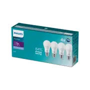 Philips A60 E27 LED 1450lm Cool Daylight 13W Globe - 4 Pack
