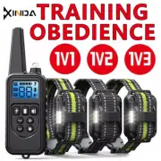 Obedience E-Collar Pet Dog Anti Bark Remote Control Training Electric Shock 800M
