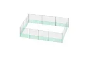 Chicken Coop Cage Pen Run Hen House Chook Fence Poultry Enclosure Mesh Net Hutch Habitat Netting Yard Farm Fencing 3000x125CM
