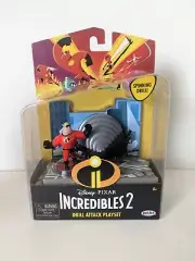 2018 Disney Pixar's Incredibles 2 Drill Attack Playset In Box- Mr. Incredible