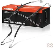 A-Premium Front Side Brake Hydraulic Hose Compatible with Select Chevy and GMC Models - C4500 Kodiak, C5500 Kodiak, C4500 Topkick, C5500 Topkick, 2003-2009 - Replace# 15080513, 15080514 (Pack of 2)