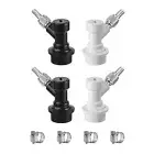 2 Pairs Corny Keg Ball Lock Quick Disconnect Set Home Brewing Cornelius Keg P...