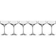6pc Krosno Avant-Garde 230ml Cocktail Glasses Drink Cup Glassware Set Clear