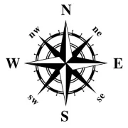 Navigation Compass Graphics Sticker Car Hood Body Side Vinyl Decal Decor Black (for: Mitsubishi)