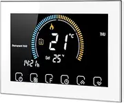 [ZEYUAN] 95-240V Wi-Fi Smartgrammable Thermostat 5+1+1 Six Periods Voice APP Control Backlight LCD Water/Gas Boiler Heating Thermoregulator withIndex Humidity Display Lock Function Compatible with