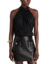 Alice and Olivia Maris Halter Top