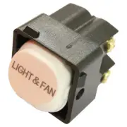 White Switch Mechanism 250V 10AMP Double Pole - LIGHT FAN Printed FREE SHIPPING